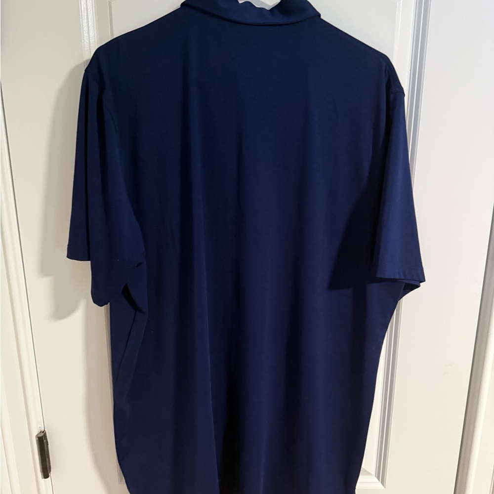 Greyson Navy Polo with Subtle Anchor Embroidery - Picture 3 of 3